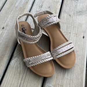 New JJ Braided Strappy Sandals - Size 39